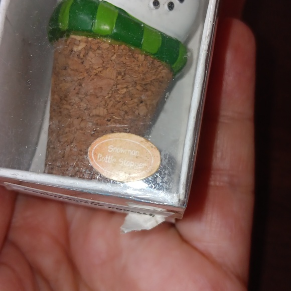 Wine Bottle Cork Stopper Corningware Snowman Wine Stopper - Picture 9 of 11